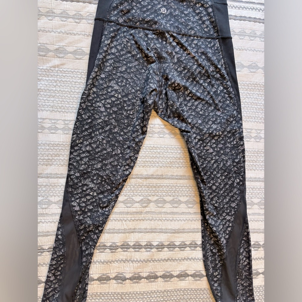 Lululemon High Times Pant Mermaid Black Nulux Iridescent Multi Black Size 8
